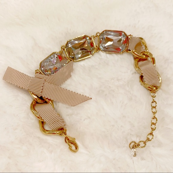 Rhinestone Ribbon Bracelet - Picture 2 of 3